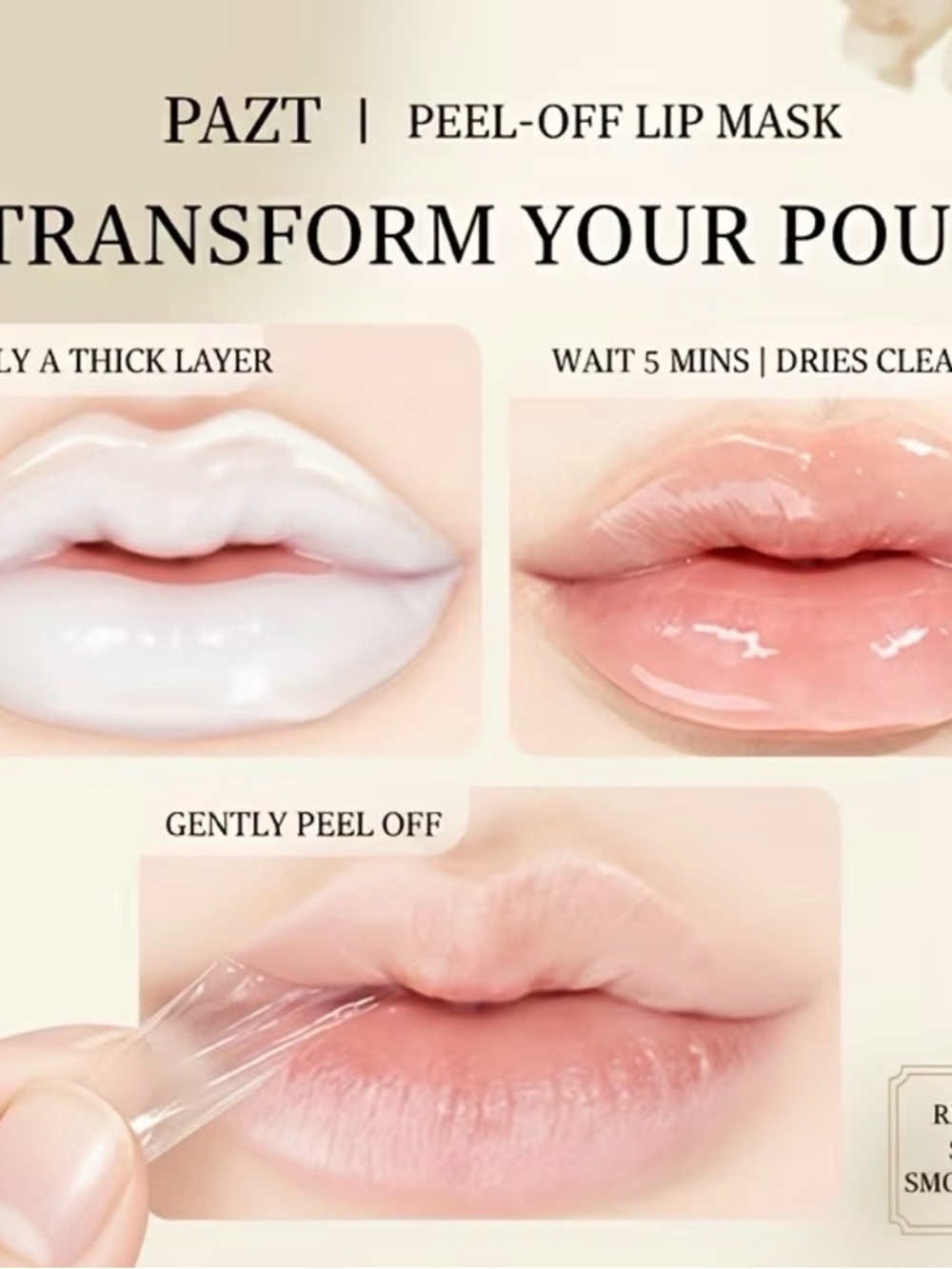 NIB- PAZT Lip Essence Peel Off Mask - Picture 6 of 7